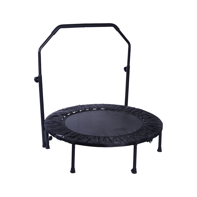 U-Shaped Handrail 40Inch Round Mini Indoor Adults Trampoline Mini Trampoline Workout for Weight Loss