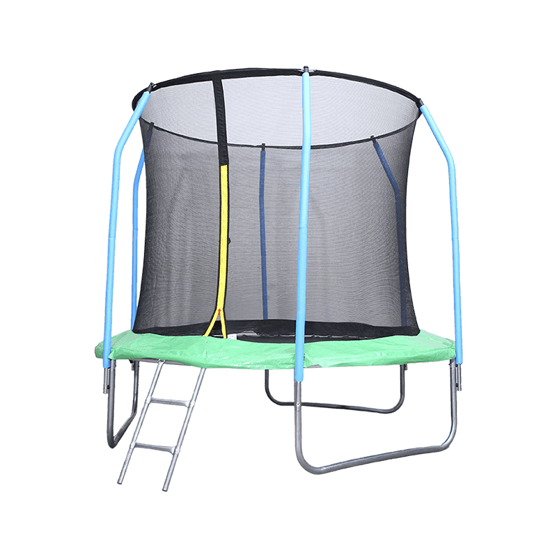 Round Trampoline 10FT Indoor Backyard Kids Adults Jumping Trampoline With Access Ladder,Waterproof Jump Mat Galvanized Steel Frame Family Recreational Trampoline