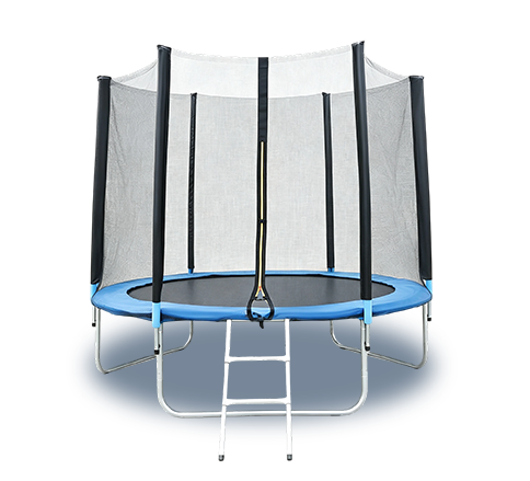 Trampoline with Outside Net