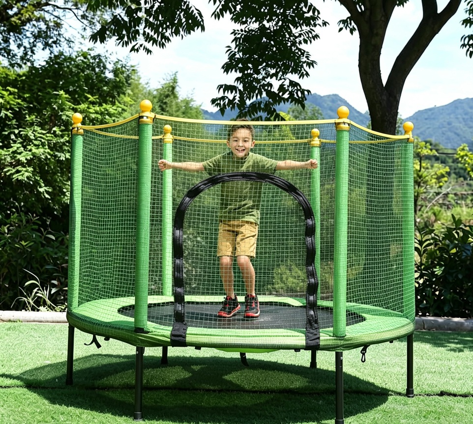Kids Trampoline with Enclosure